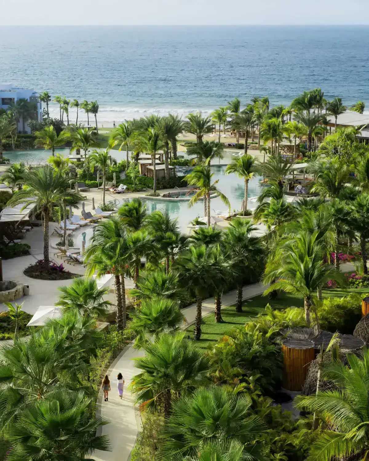 Aerial view of Conrad Punta de Mita pools and grounds