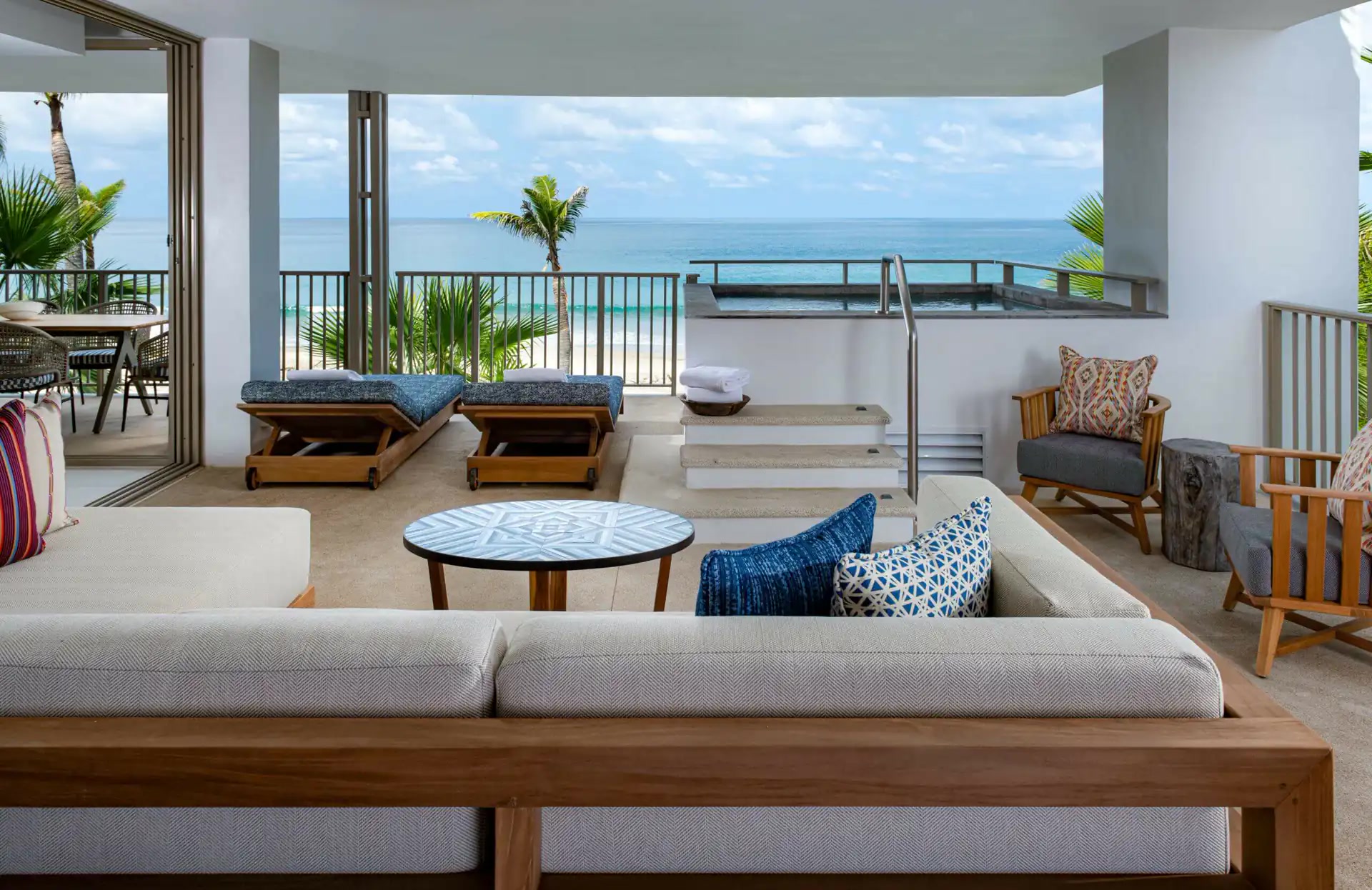 Conrad Punta de Mita Beachfront Grand Suite plunge pool balcony