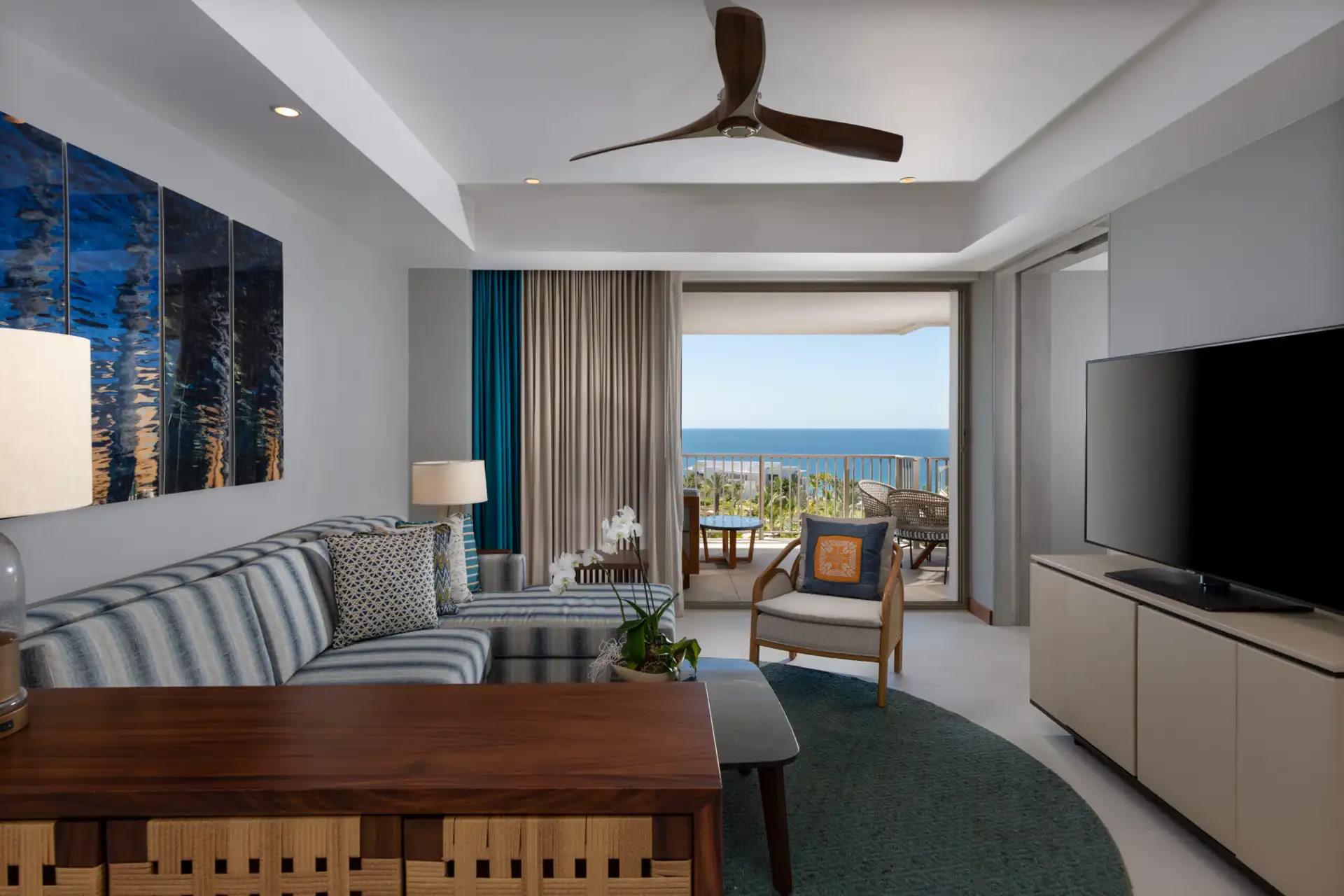 Conrad Punta de Mita Ocean View Signature Suite living area