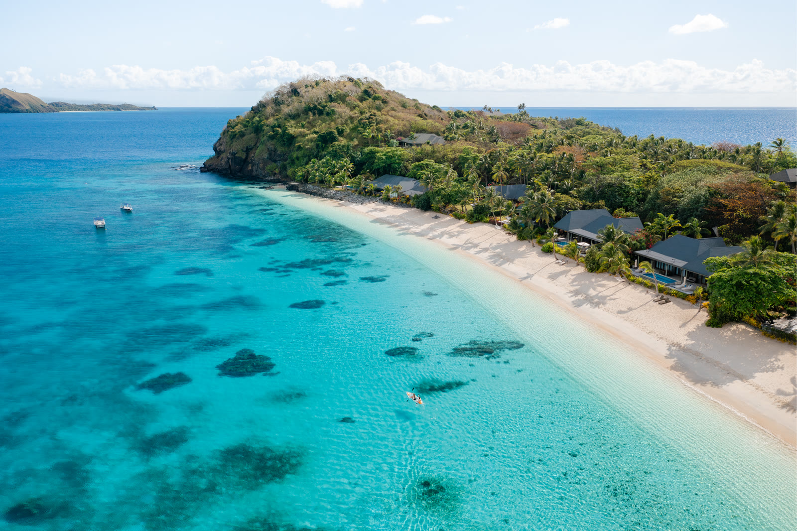 Beachfront villas with private pools at Kokomo Private Island Fiji