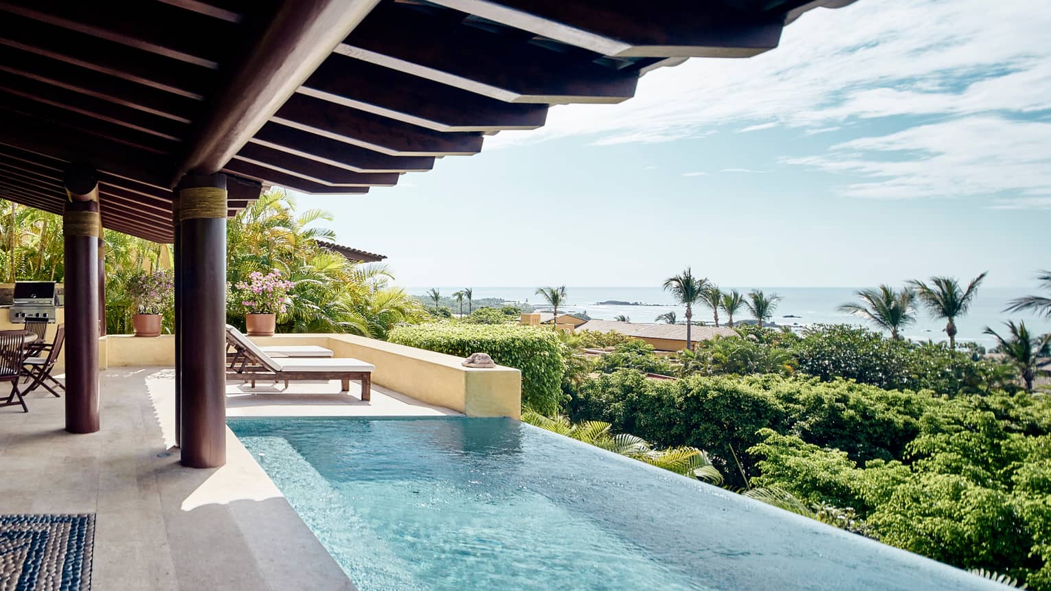 Private terrace plunge pool overlooking the Pacific at Four Seasons Resort Punta Mita