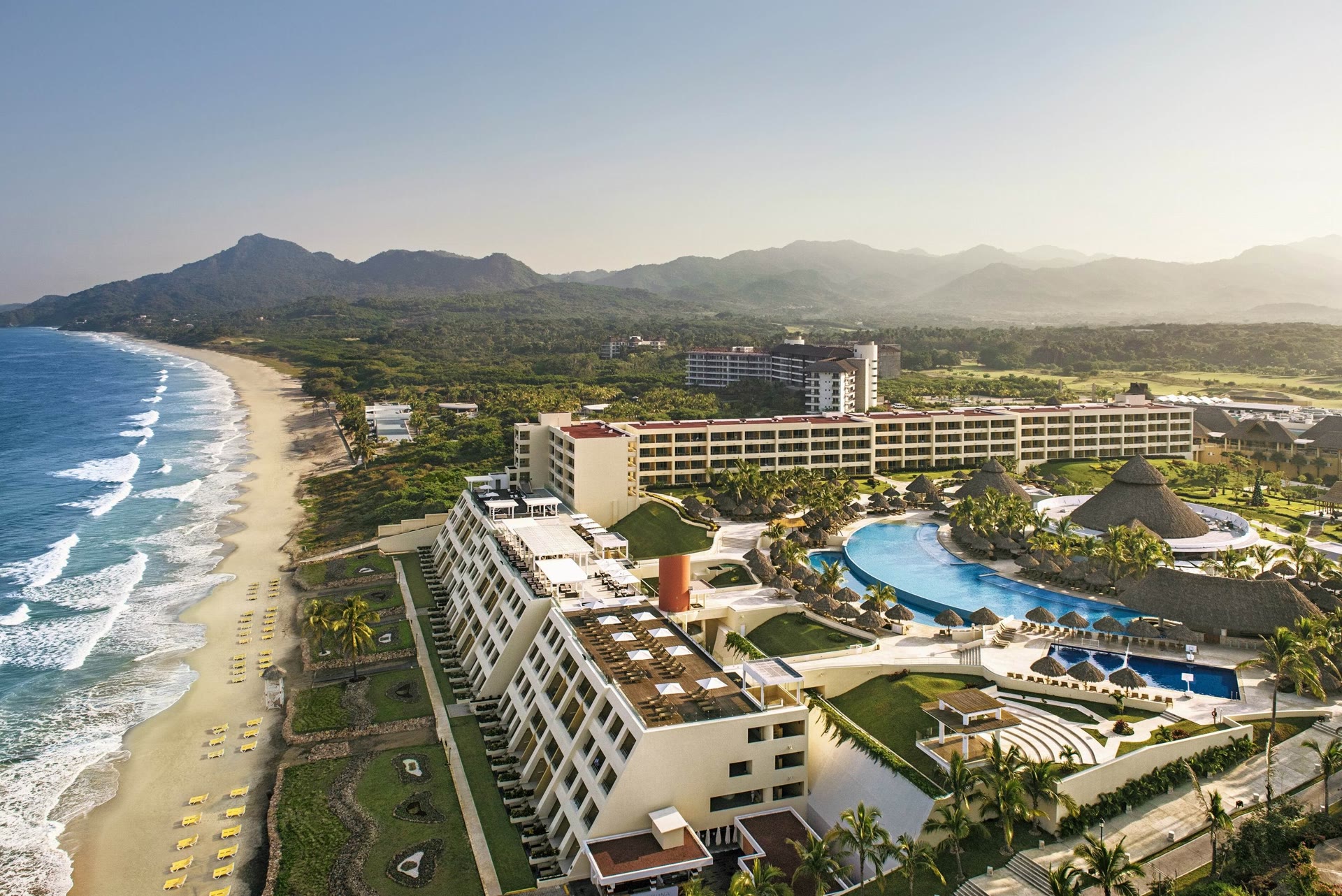 Aerial view of Iberostar Selection Playa Mita beachfront resort