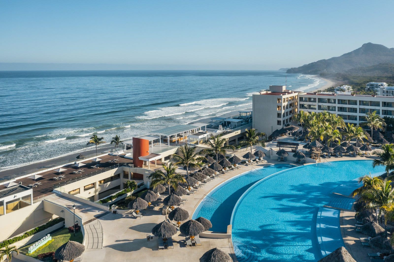 Iberostar Selection Playa Mita pool, beach, and Pacific coastline