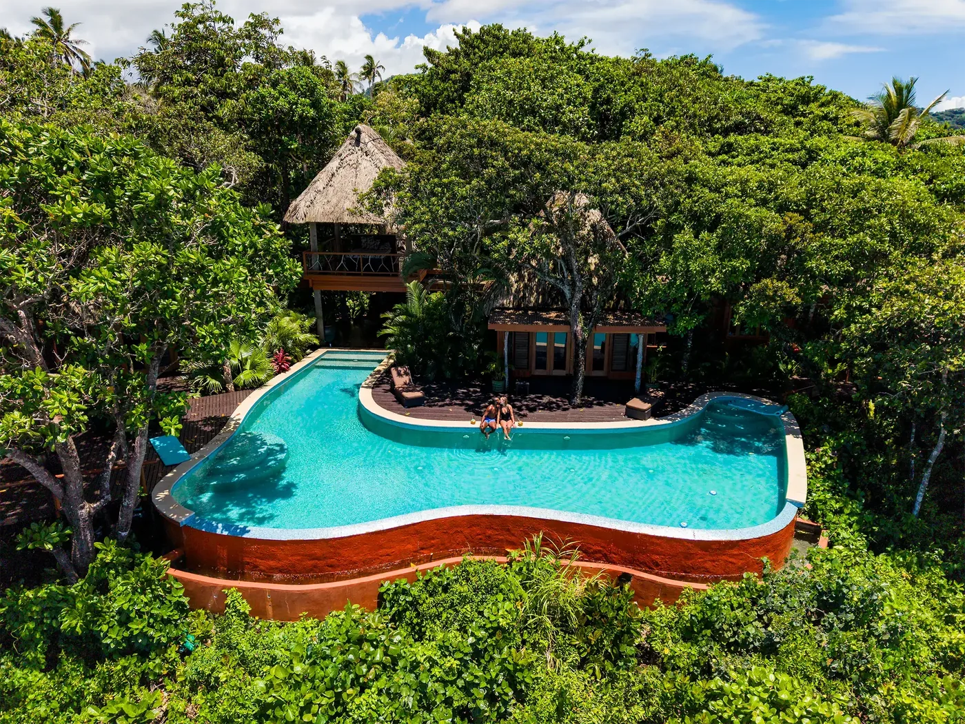 Namale Fiji Grand Infinity Pool Villa living space