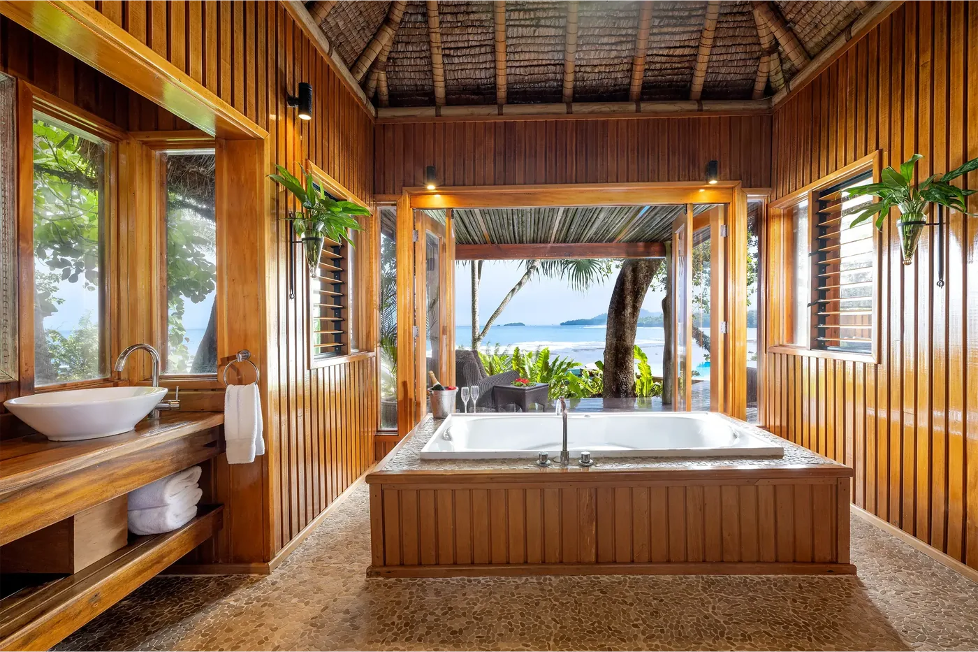 Namale Fiji Grand Infinity Pool Villa private infinity pool with ocean view