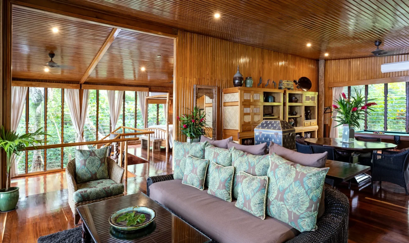 Namale Fiji Plunge Pool Villa observation deck with sea views