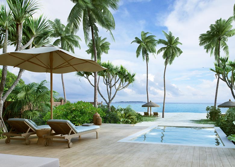 Six Senses Fiji private villa plunge pool