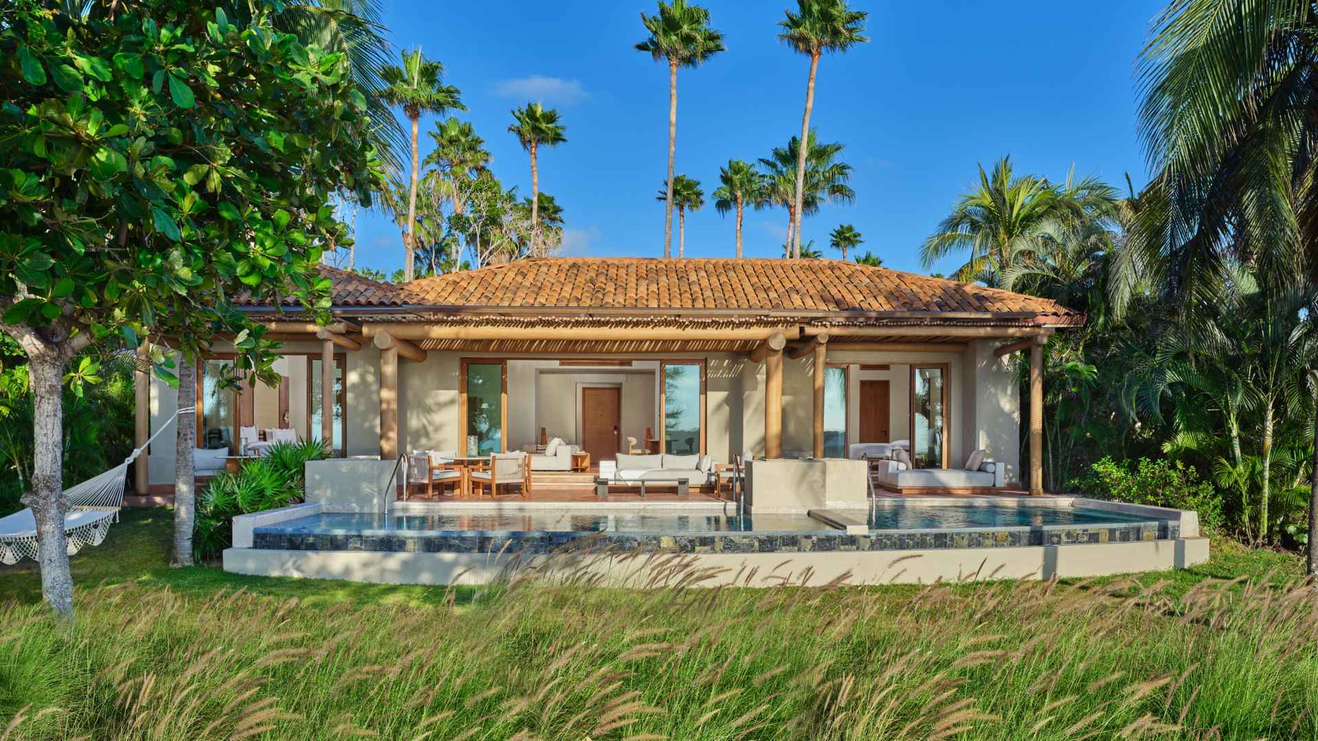 Presidential Villa grand living room with ocean views at The St. Regis Punta Mita