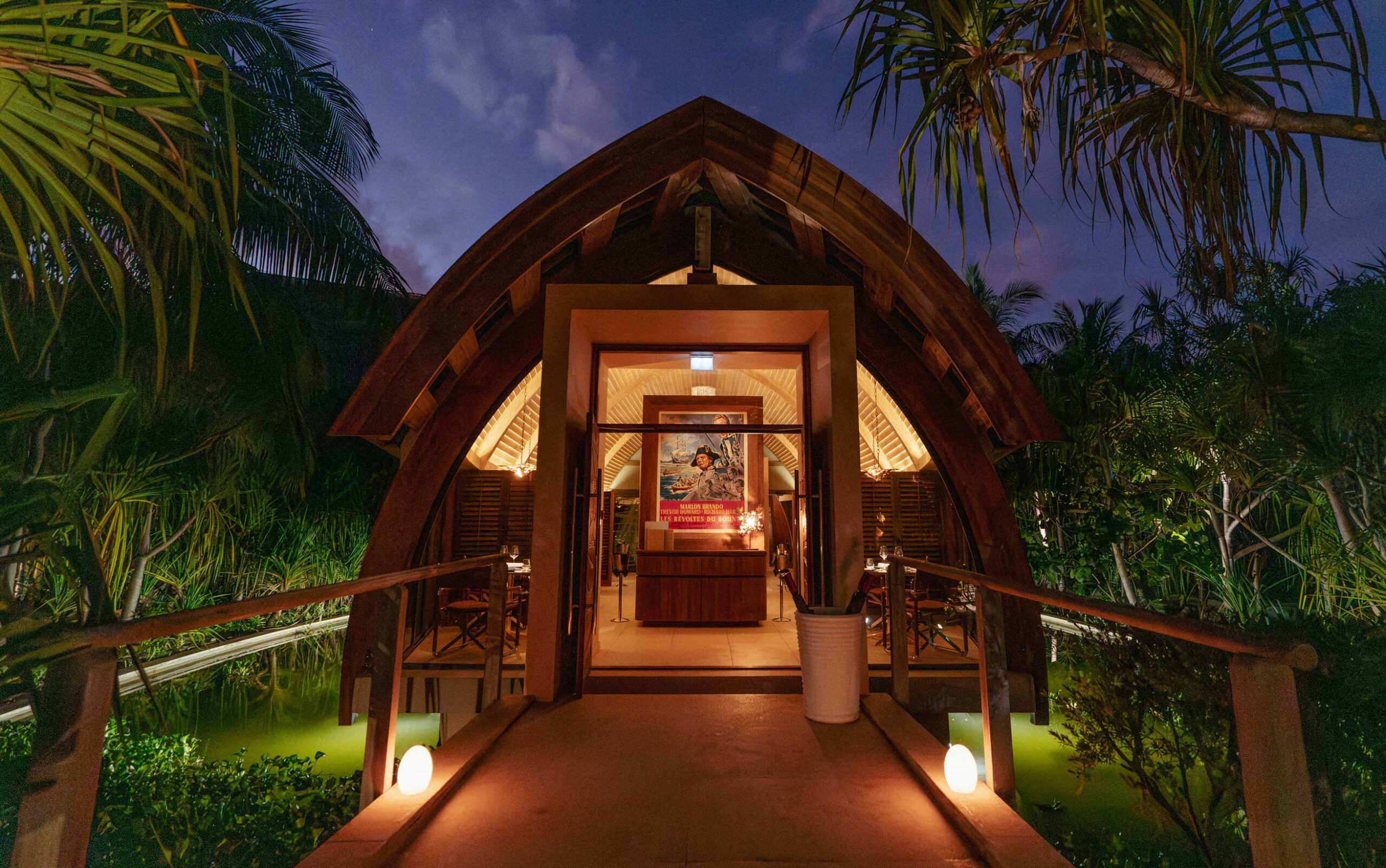 Les Mutinés fine dining at The Brando Tetiaroa