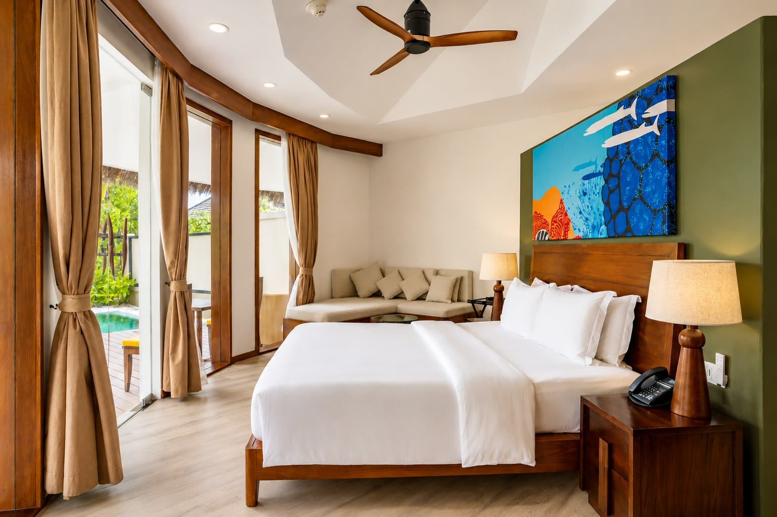 Beachfront Infinity Pool Villa with a private pool at Angsana Velavaru