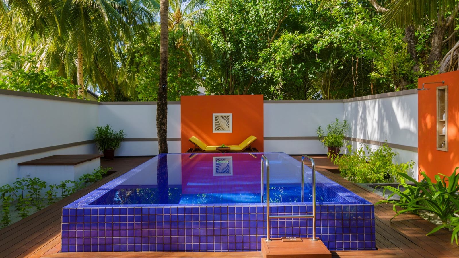 Deluxe Beachfront Pool Villa with a private pool at Angsana Velavaru