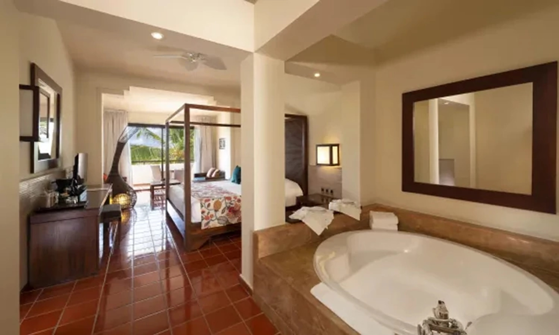 Junior suite living area at Catalonia Royal Bavaro