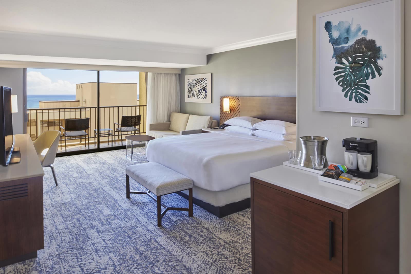 Tapa Tower resort view king room at Hilton Hawaiian Village