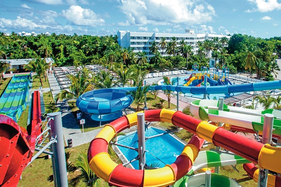 Splash Water World at the Riu Resort in Punta Cana
