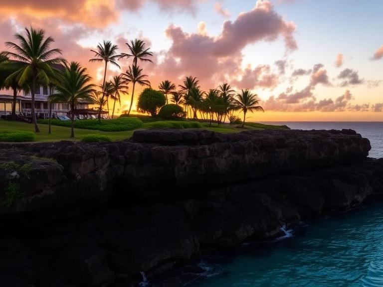 Sunset over Black Rock and Ka'anapali Beach from Sheraton Maui