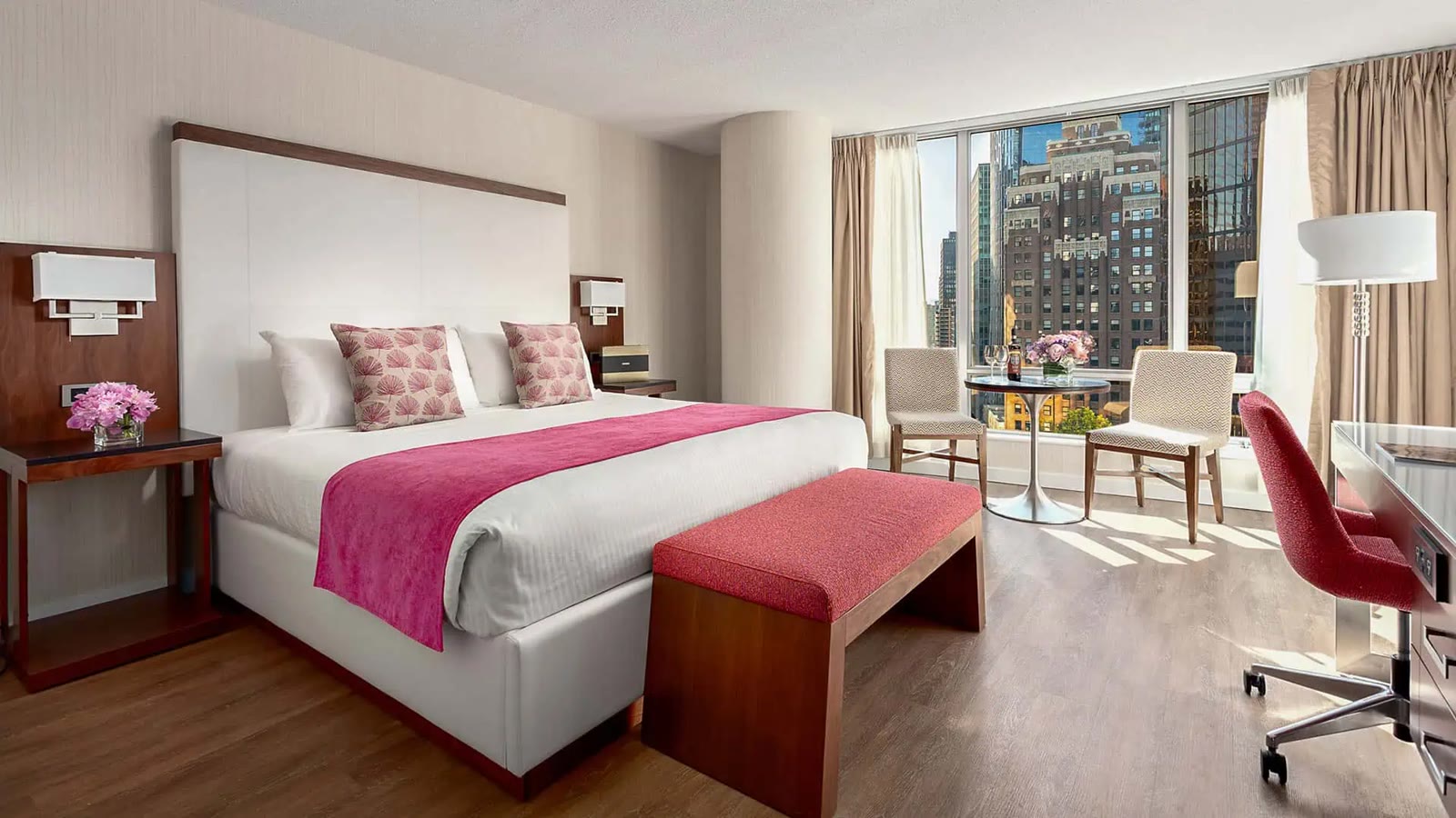 Deluxe King City View room at Auberge Vancouver Hotel