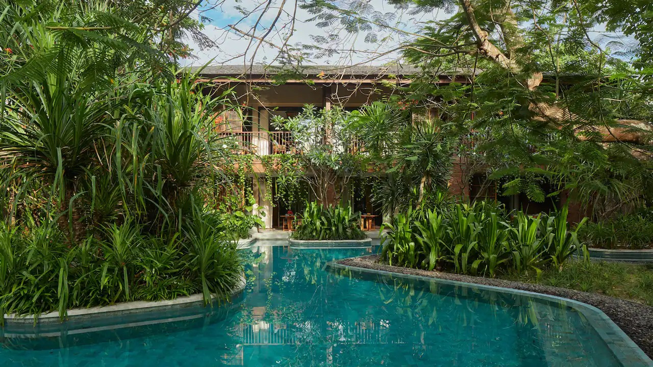 Lagoon pool in front of an Andaz Suite with Lagoon Access at Andaz Bali